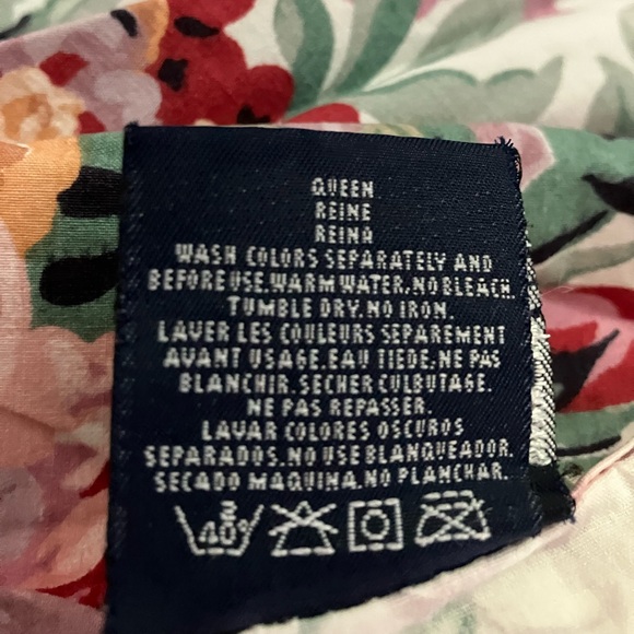 Ralph Lauren Allison Floral Queen sheet set Flat Fitted & 2 Ruffle Pillowcases - Picture 4 of 4